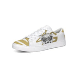 White & Gold Sneaker