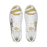 White & Gold Sneaker